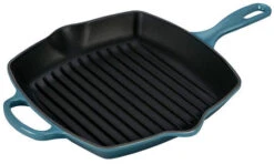 Le Creuset 10.25 Inch Signature Square Skillet Grill -Kitchen Supplies Store ls2021 266m skillet grill marine 10.25 inch