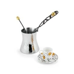 Michael Aram Pomegranate Coffee Pot With Spoon -Kitchen Supplies Store ma175495