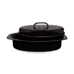 Millvado Granite Oval Roaster -Kitchen Supplies Store mg 13 or aed0eb51 5601 4a10 a77f 8f1e43c5b854