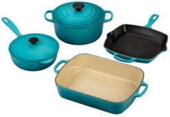 Le Creuset 6 Piece Signature Cookware Set 13 Le Creuset 6 Piece Signature Cookware Set -Kitchen Supplies Store ms1406 17 6 piece set caribbean