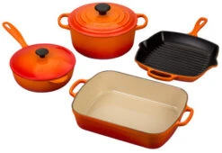 Le Creuset 6 Piece Signature Cookware Set 12 Le Creuset 6 Piece Signature Cookware Set -Kitchen Supplies Store ms1406 2 6 piece set flame