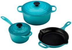 Le Creuset 5 Piece Signature Cookware Set -Kitchen Supplies Store ms1605 17 5 piece set caribbean