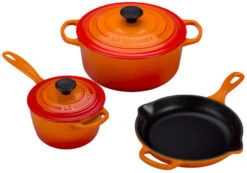 Le Creuset 5 Piece Signature Cookware Set -Kitchen Supplies Store ms1605 2 5 piece set flame