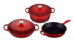 Le Creuset 5 Piece Signature Cast Iron Cookware Set -Kitchen Supplies Store ms2005 67ss