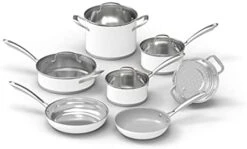 Cuisinart 11 Piece Matte White Cookware Set