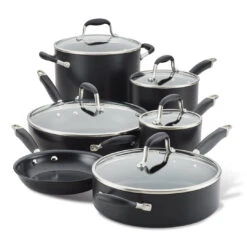 Anolon Advanced Home Hard Anodized 11-Piece Cookware Set -Kitchen Supplies Store onyx