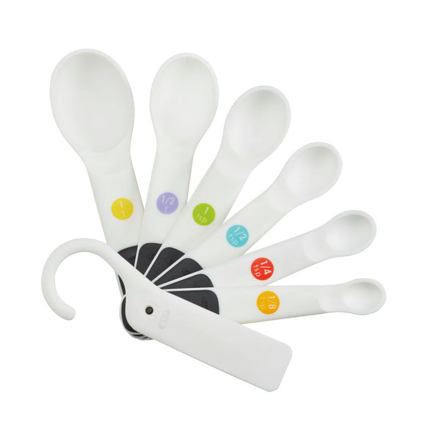 Oxo Good Grips 7 Pc. Plastic Measuring Spoons,Snaps 2 Oxo Good Grips 7 Pc. Plastic Measuring Spoons,Snaps - Image 2