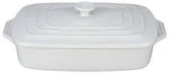 Le Creuset 3.5 Quart Covered Rectangular Casserole -Kitchen Supplies Store pg1148s3a 3216 casserole white 3.5qt