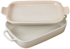 Le Creuset Of America Le Creuset Stoneware Rectangular Dish With Platter Lid, 2.75 Qt -Kitchen Supplies Store pg2015 13716
