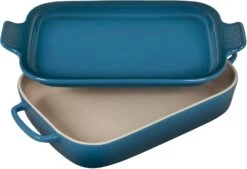 Le Creuset Of America Le Creuset Stoneware Rectangular Dish With Platter Lid, 2.75 Qt -Kitchen Supplies Store pg2015 137d