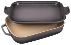 Le Creuset Of America Le Creuset Stoneware Rectangular Dish With Platter Lid, 2.75 Qt -Kitchen Supplies Store pg2015 137f