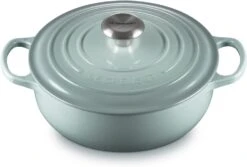 Le Creuset Signature Cast Iron Sauteuse Oven, 3.5 Qt -Kitchen Supplies Store sea salt