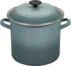 Le Creuset Enamel On Steel Stockpot, 8 Quart -Kitchen Supplies Store sea salt 8qt