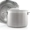 Chantal Induction 21 Steel 8 Quart Stockpot With Pasta-Steamer Insert