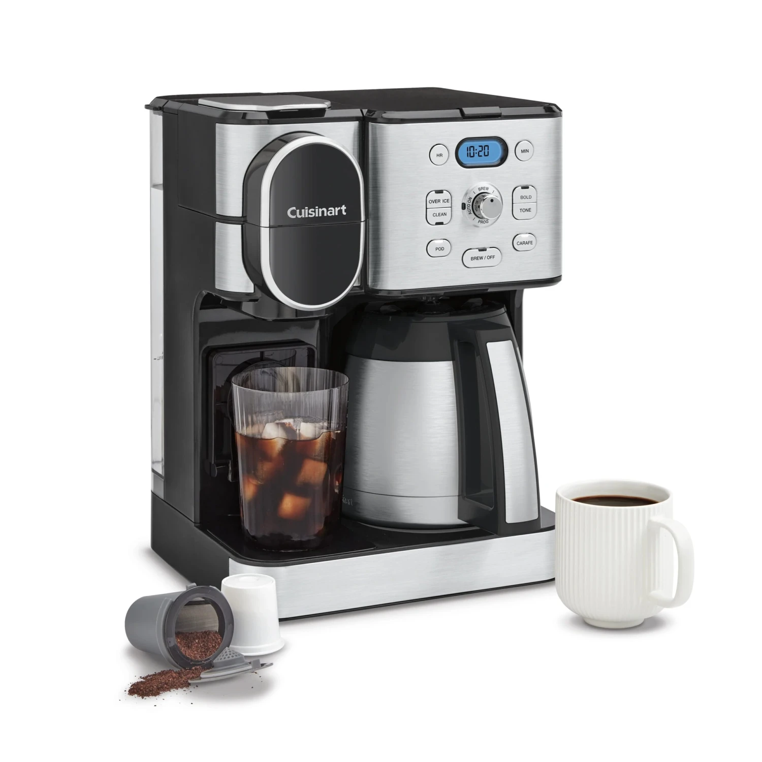 Cuisinart SS-21 10-Cup Carafe, Single Serve, Over Ice Thermal Carafe Coffeemaker 1 Cuisinart SS-21 10-Cup Carafe, Single Serve, Over Ice Thermal Carafe Coffeemaker
