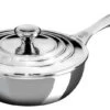 Le Creuset 2 Quart Stainless Steel Saucier Pan With Lid