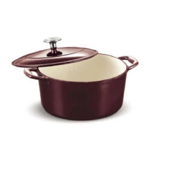 Tramontina 5.5 Qt Enameled Cast-Iron Series 1000 Covered Round Dutch Oven 14 Tramontina 5.5 Qt Enameled Cast-Iron Series 1000 Covered Round Dutch Oven -Kitchen Supplies Store tram80131 037ds