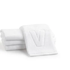 Waterdale Collection Finger Towels W/ Initials -Kitchen Supplies Store waterdaletowelV
